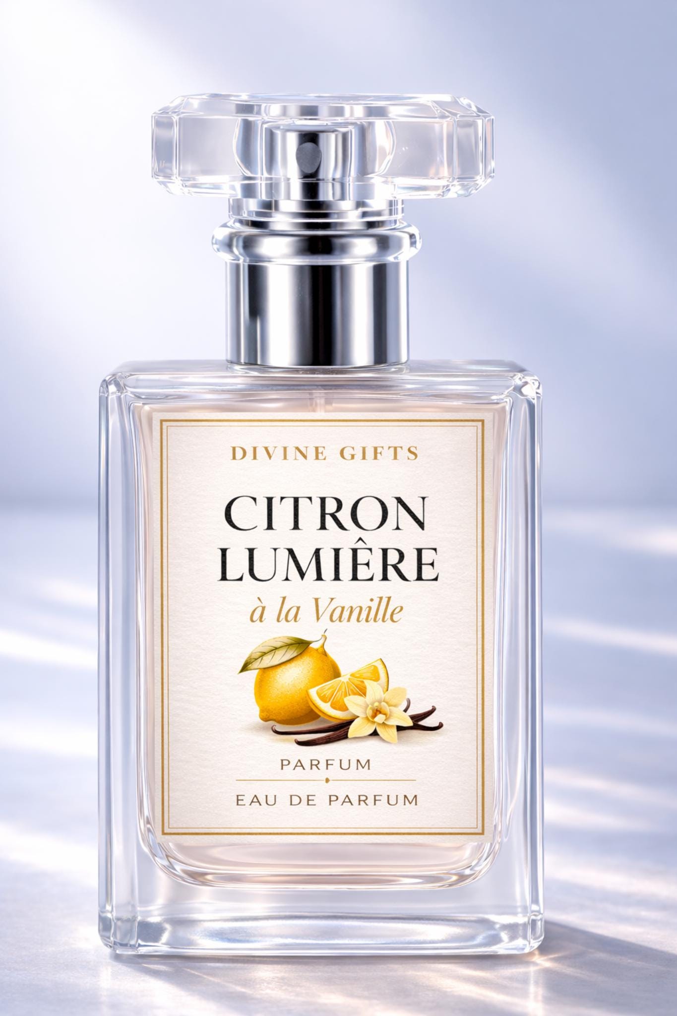 Citron Lumière à la Vanille Perfume – Luxury Lemon Vanilla Fragrance | Citrus Vanilla Eau de Parfum | Divine Gifts Perfume | 30ml