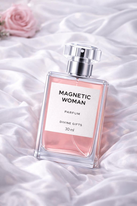 Magnetic Woman Perfume 30ml Spray, Roll-On or Oil Set – Luxury Feminine Fragrance, Vanilla Musk Floral Scent, Romantic Gift for Her