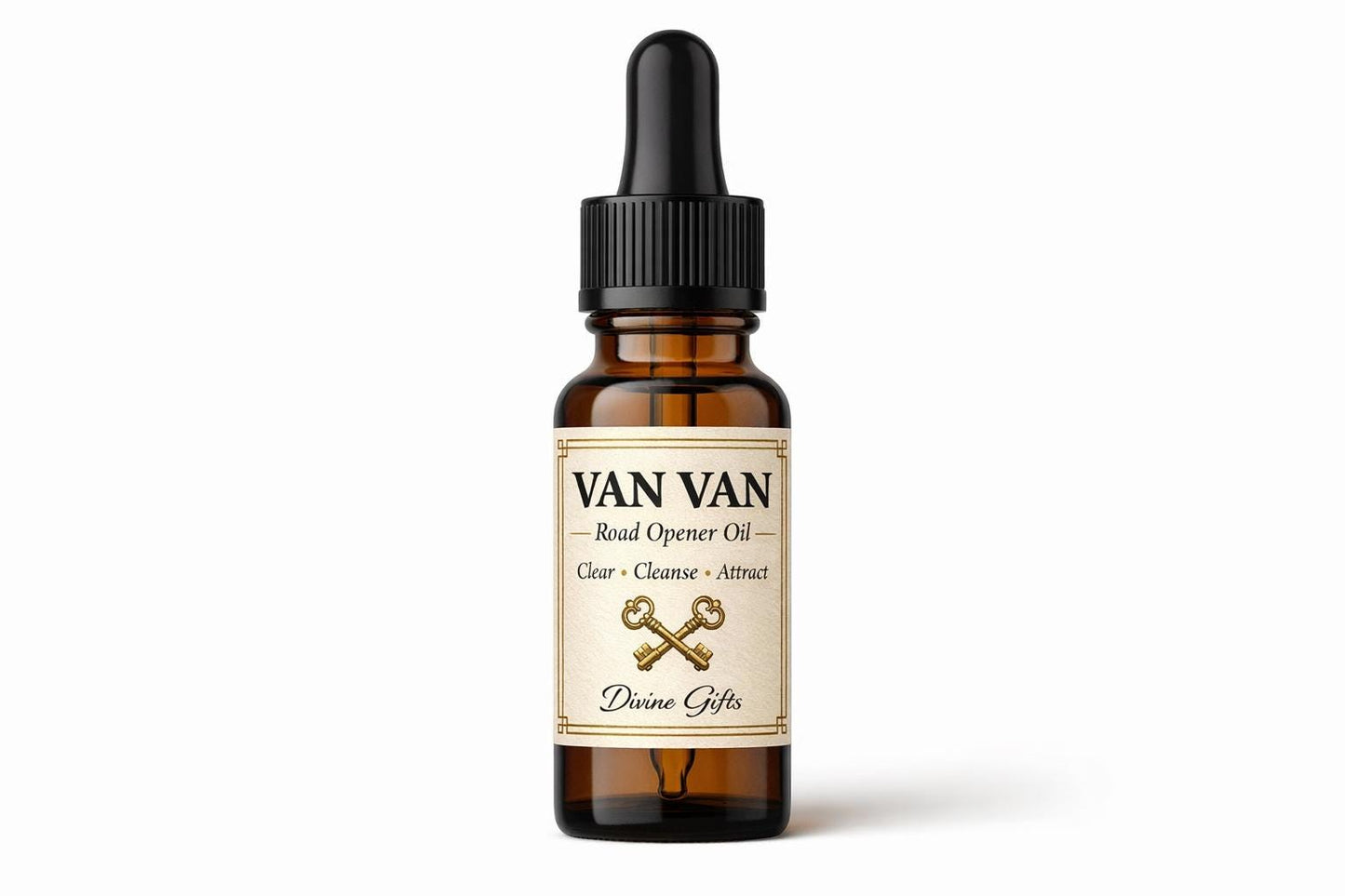 Van Van Oil | Road Opener Oil | Hoodoo Oil for Luck, Money & Cleansing | Uncrossing Spiritual Oil | Prosperity Ritual Oil | 10ml Dropper