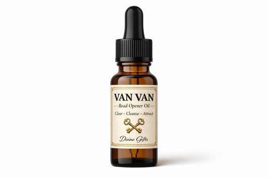 Van Van Oil | Road Opener Oil | Hoodoo Oil for Luck, Money & Cleansing | Uncrossing Spiritual Oil | Prosperity Ritual Oil | 10ml Dropper