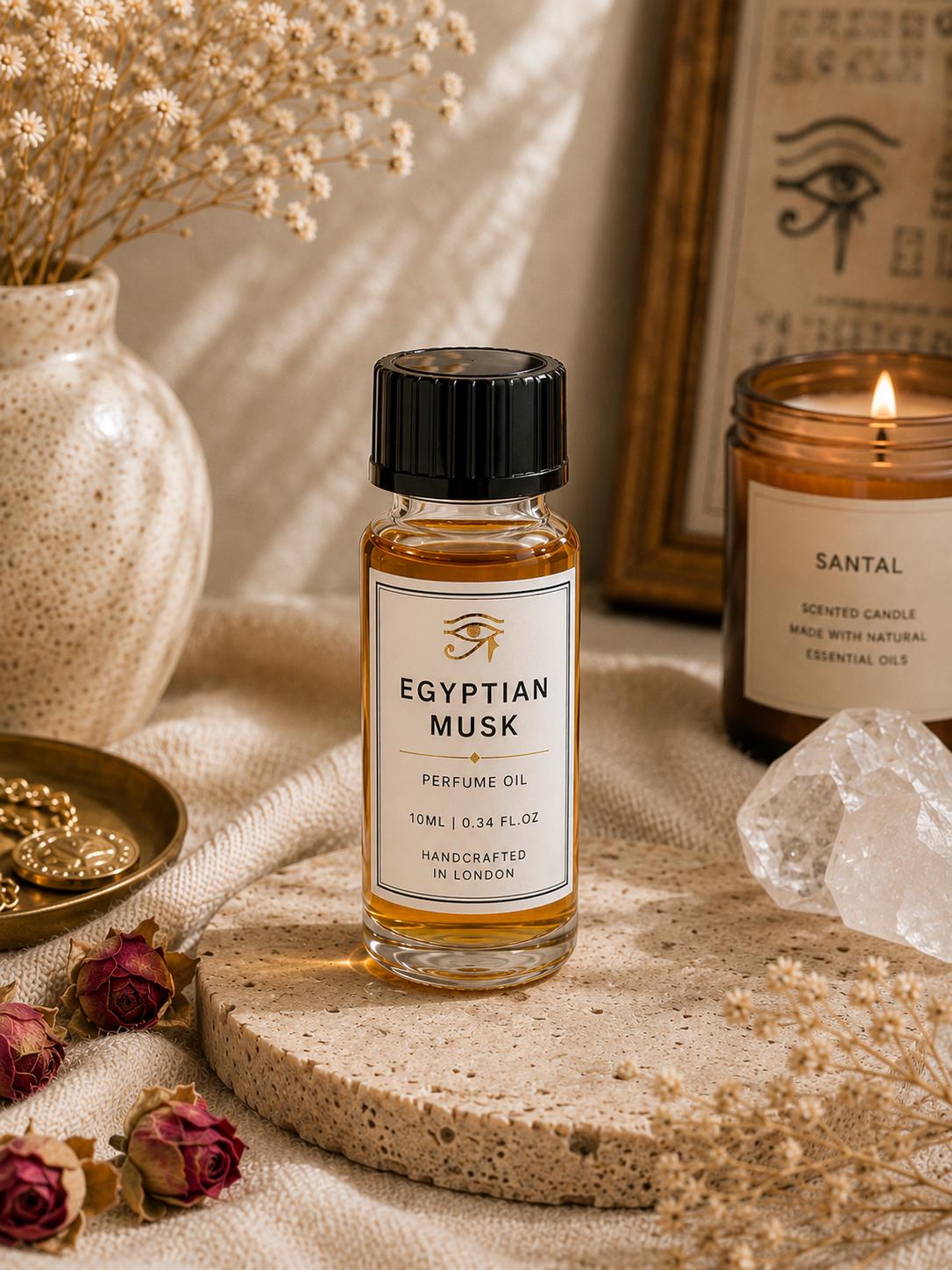 Egyptian Musk Perfume Oil 10ml | Luxury Musk Fragrance Oil | Soft Clean Skin Scent | Long Lasting Perfume Oil | Divine Gifts