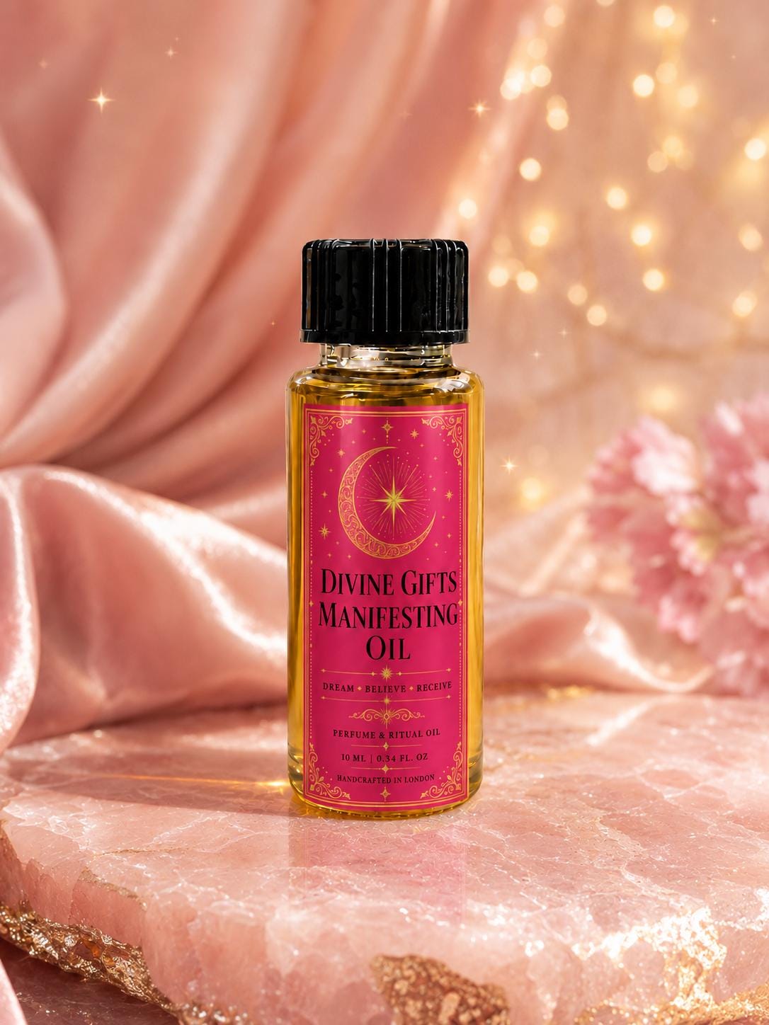 Manifesting Oil 10ml, Intention & Attraction Ritual Oil, Spiritual Manifestation Oil, Dream Believe Receive, Divine Gifts