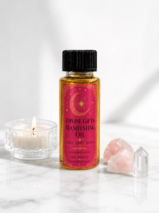 Manifesting Oil 10ml, Intention & Attraction Ritual Oil, Spiritual Manifestation Oil, Dream Believe Receive, Divine Gifts