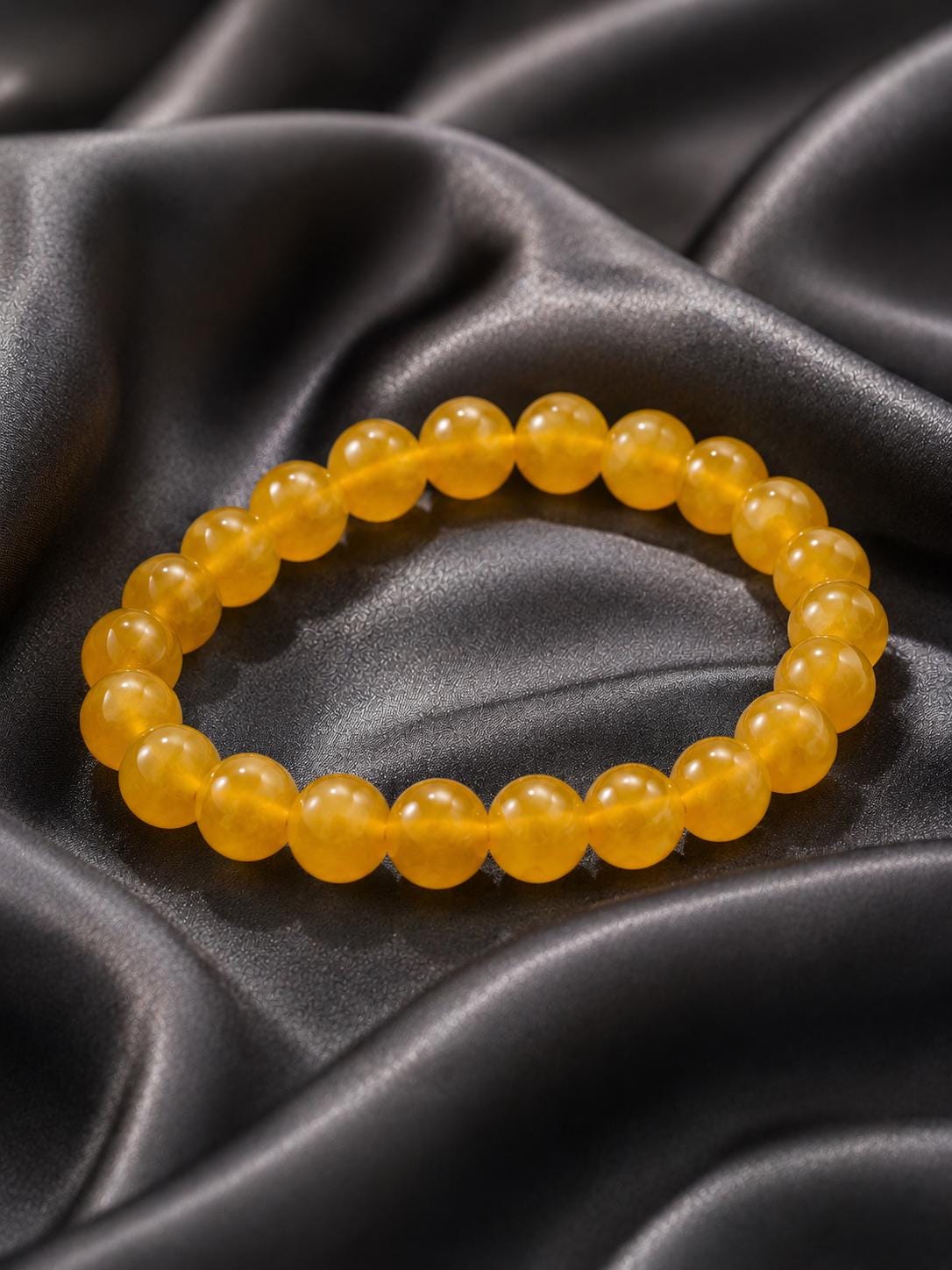 Natural Citrine Crystal Bracelet | Handmade Stretch Gemstone Bracelet for Abundance, Success & Positivity