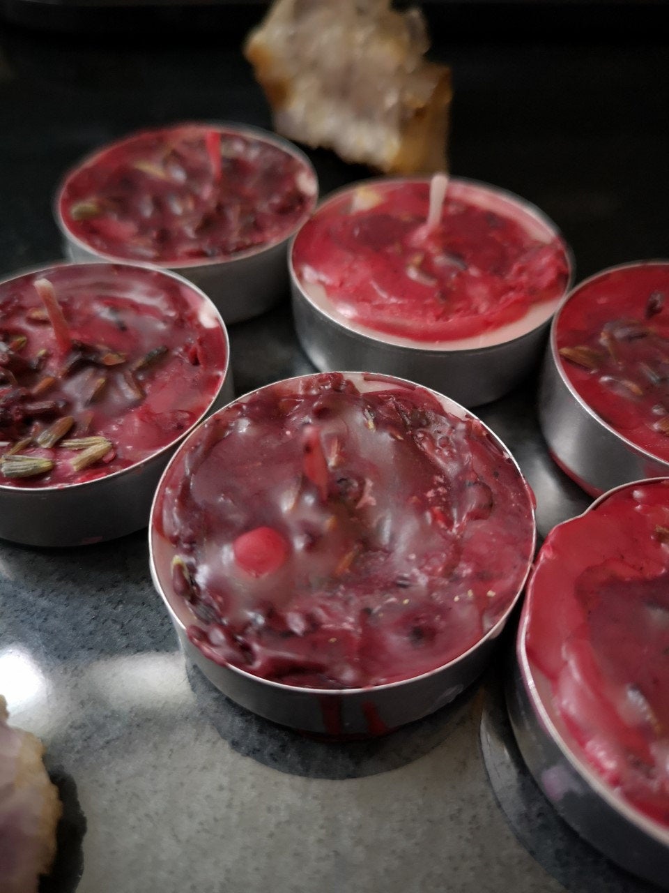 Hoodoo Love & Romance Magickal  Candles - Wiccan - With Herbs and Roots