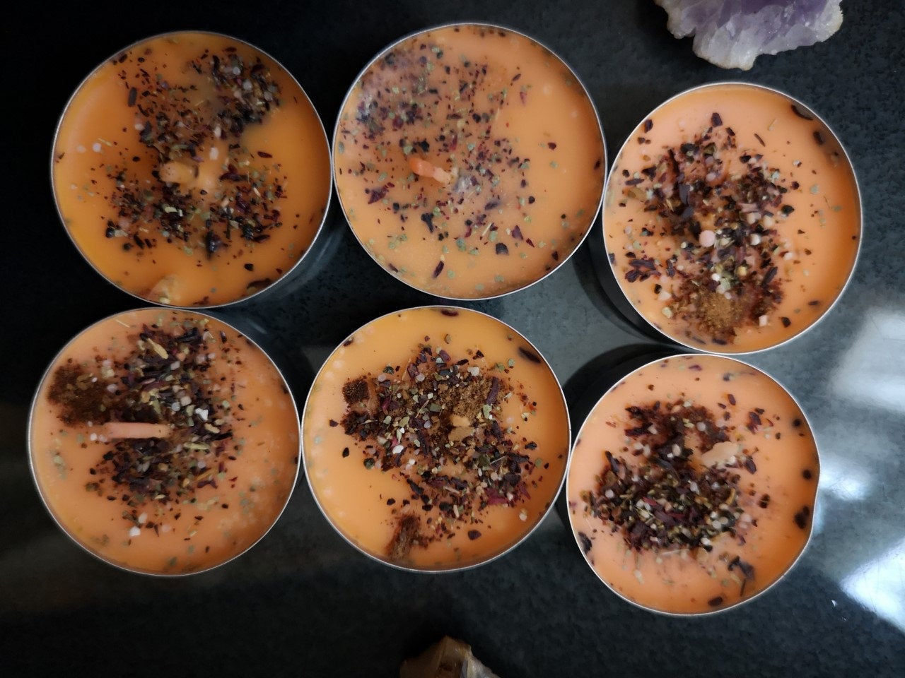Hoodoo Business & Success Magickal  Candles - Wiccan - With Herbs and Roots