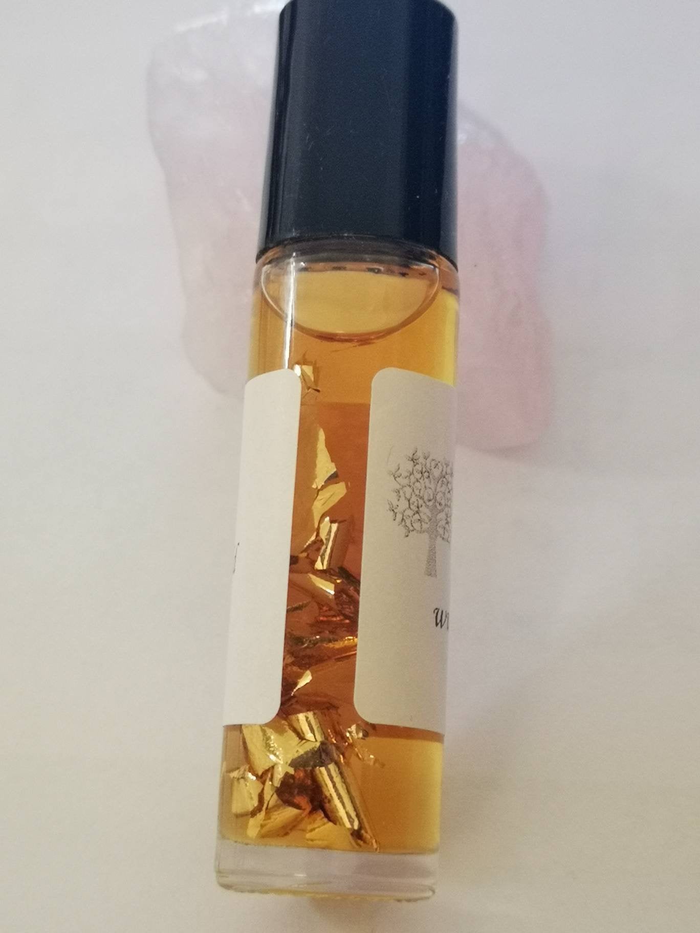 Sweet Orange Musk - Perfume Oil - with 24k Gold Flakes  & Orange Spice. 10ml - Magickal Goddess