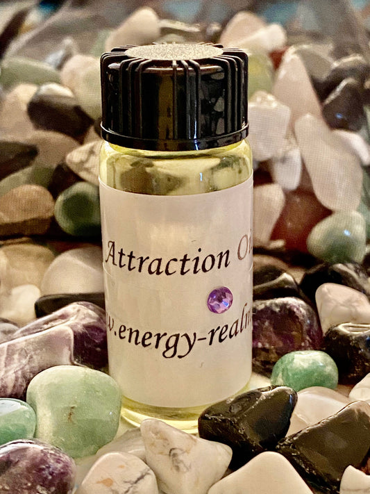Energy Realms - Attraction Hoodoo Oil 10ml Dropper Bottle. - Attract Whatever you want into your life. - With Herbs and Roots.