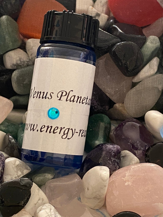 Venus Planetary Magical  Oil 10ml Bottle. - With crystals. Astrology, Anointing, Gift