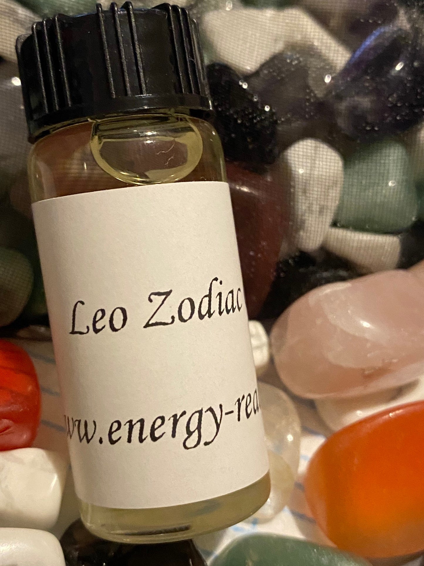 Leo Zodiac Oil 10ml Bottle. - With crystals Astrology, Anointing, Planetary, Gift