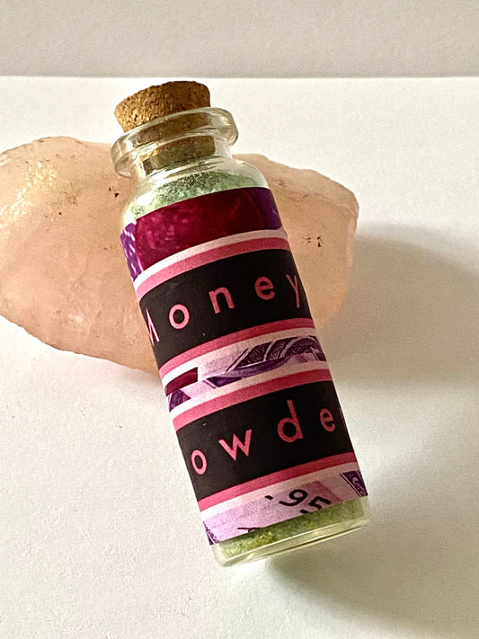 Hoodoo Money Powder 20g Vial, Bottle, Gain Money, Draw Money, Abundance, Finance, Handmade Blend.