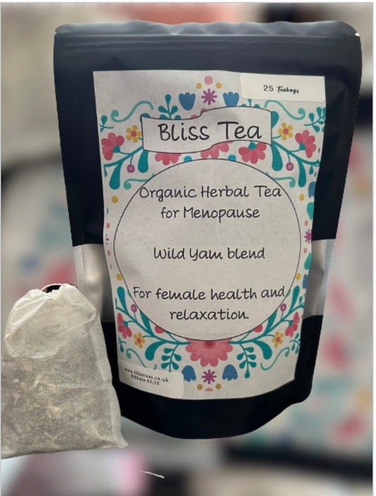 Menopause Tea, Herbal and Organic. For relief of Menopause Symptoms , Relaxing and Calming. 25 Teabags.