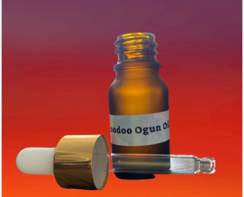 Hoodoo Ogun Oil. For Protection and Strength.