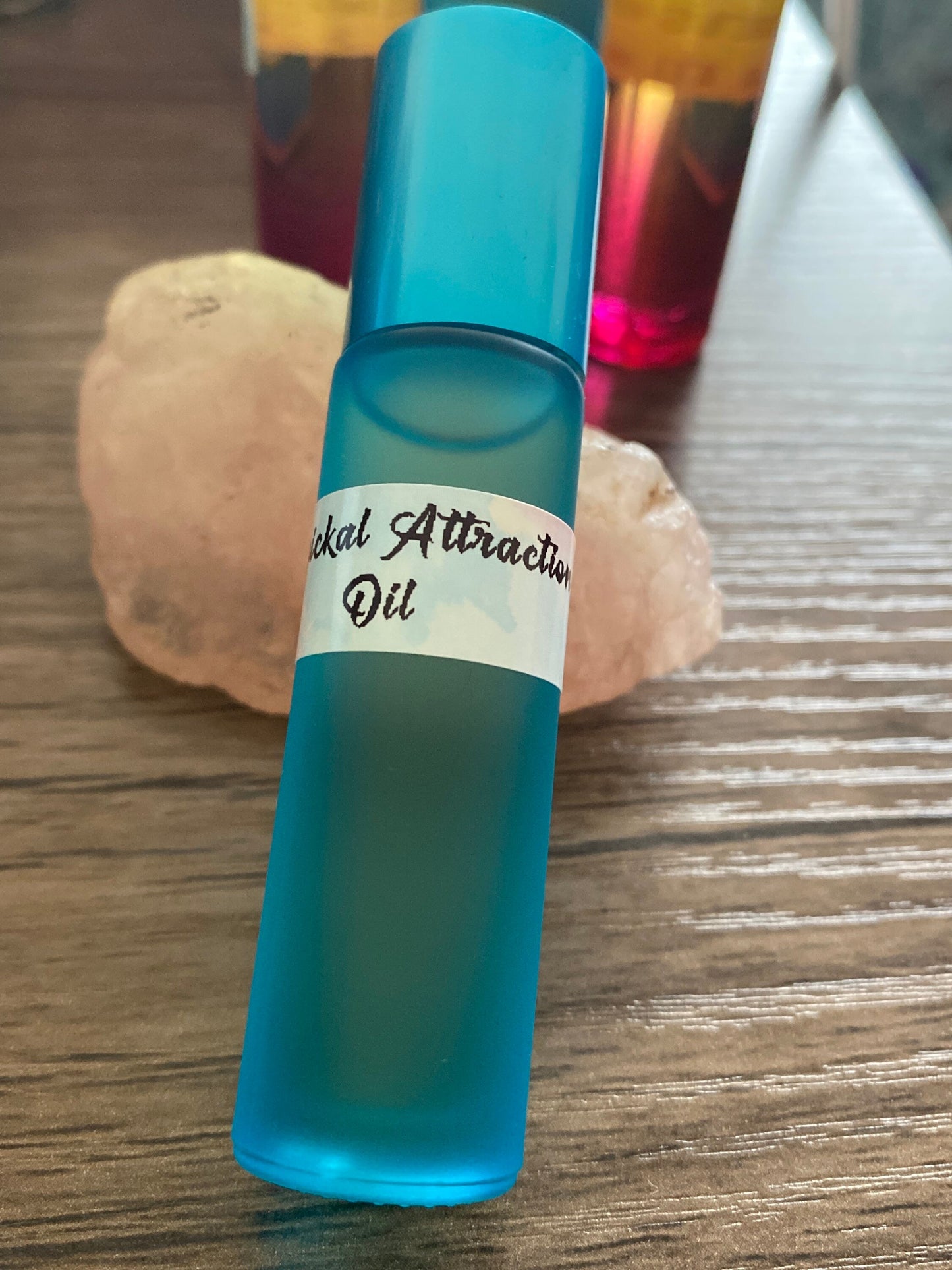 Magickal Attraction oil | roll on perfume in a 10ml bottle. Gift, Beautiful Woody Scent, Ladies, Men.