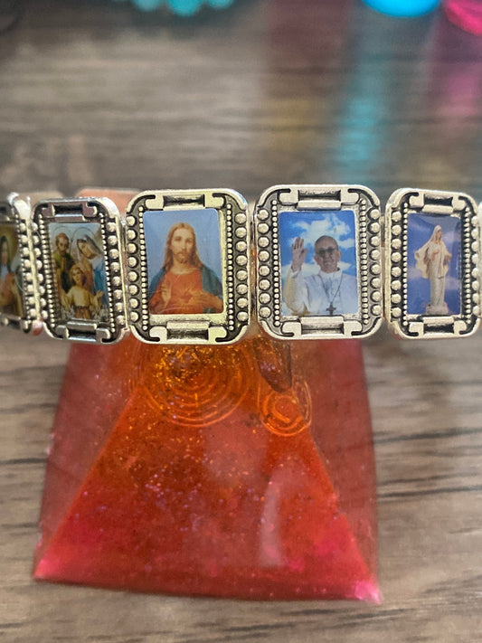 Pretty Holy Christian Elastic Bracelet. Catholic | Ladies, Girls, Gift For her, Birthday, Cute Gift. Style 013